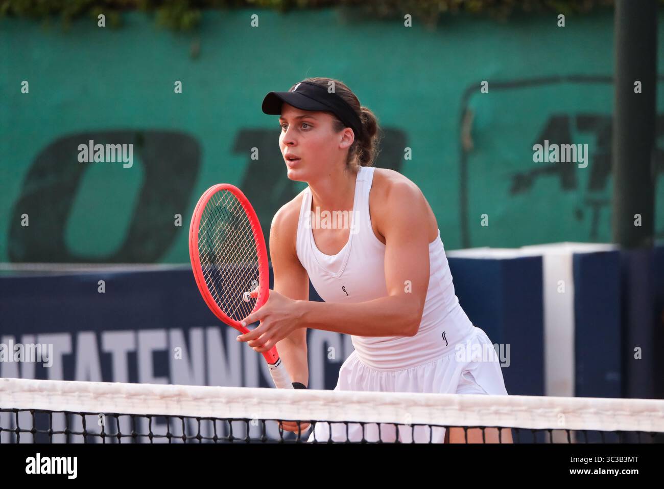 Palermo, Italy. 25th July, 2025. Renata Jamrichovs and Tara Wuerth in action against Momoko Kobori and Ayano Shimizu during the 36th Palermo Ladies Open at Country Time Club during 36° Palermo Ladies Open, International Tennis match in Palermo, Italy, July 25 2025 Credit: Independent Photo Agency/Alamy Live News Stock Photo
