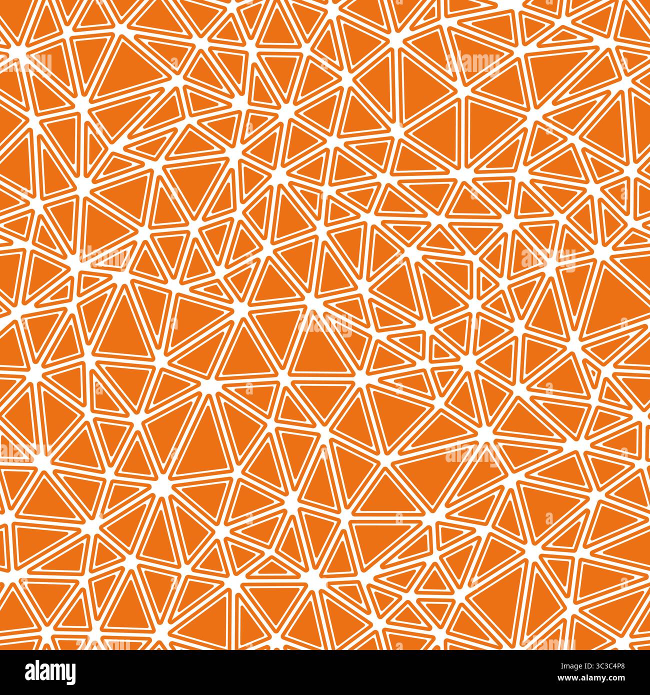 Pattern of triangle shapes. Rounded solid shapes in frames. Compact triangles size. Solid color style. Repeatable pattern. Amazing vector tiles. Stock Vector