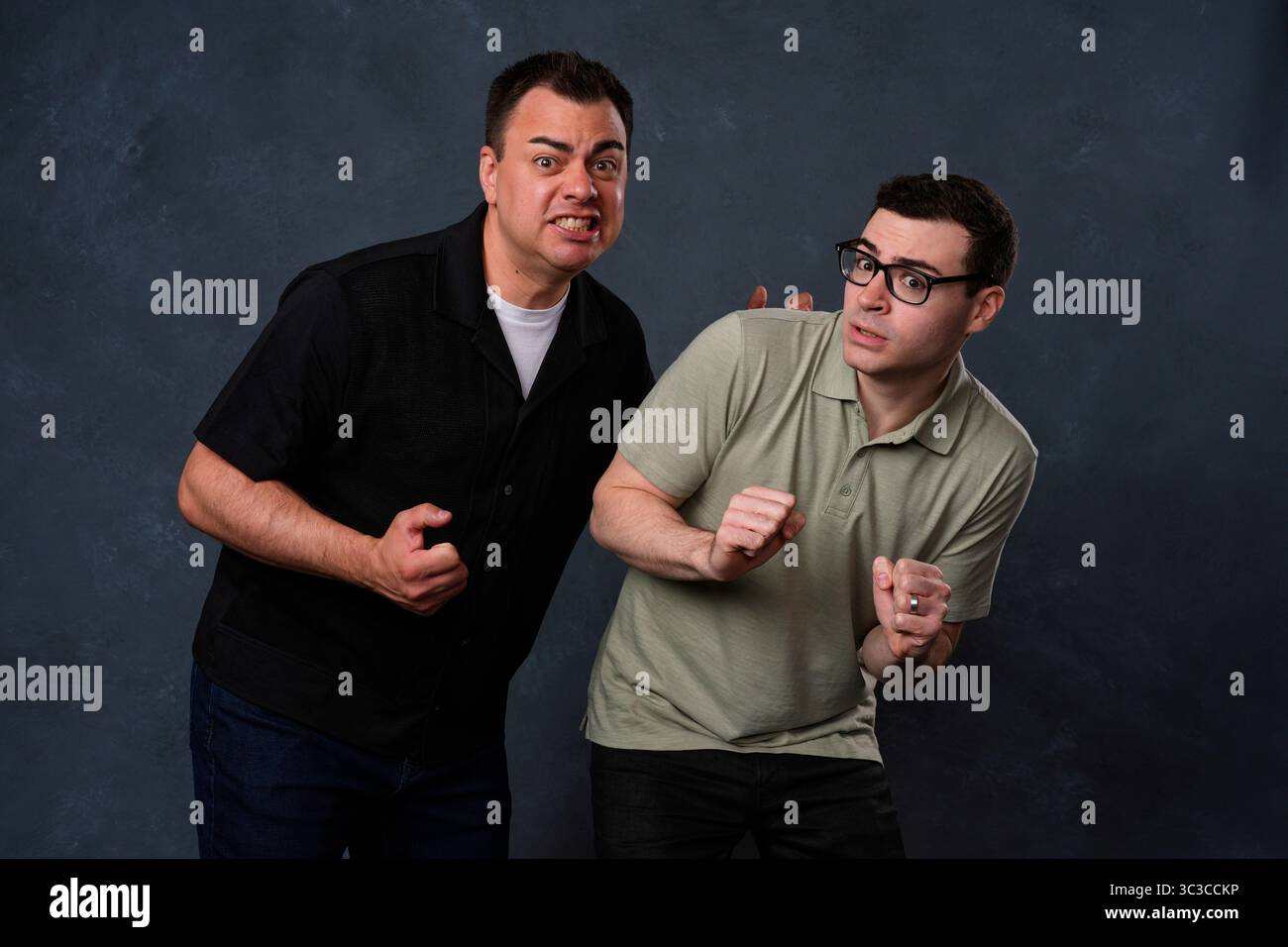 Ian Cardoni, left, and Harry Belden pose for a portrait to promote ...