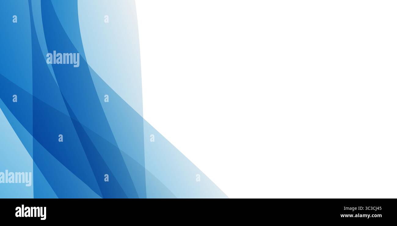 Minimal abstract background with overlapping translucent blue waves on ...