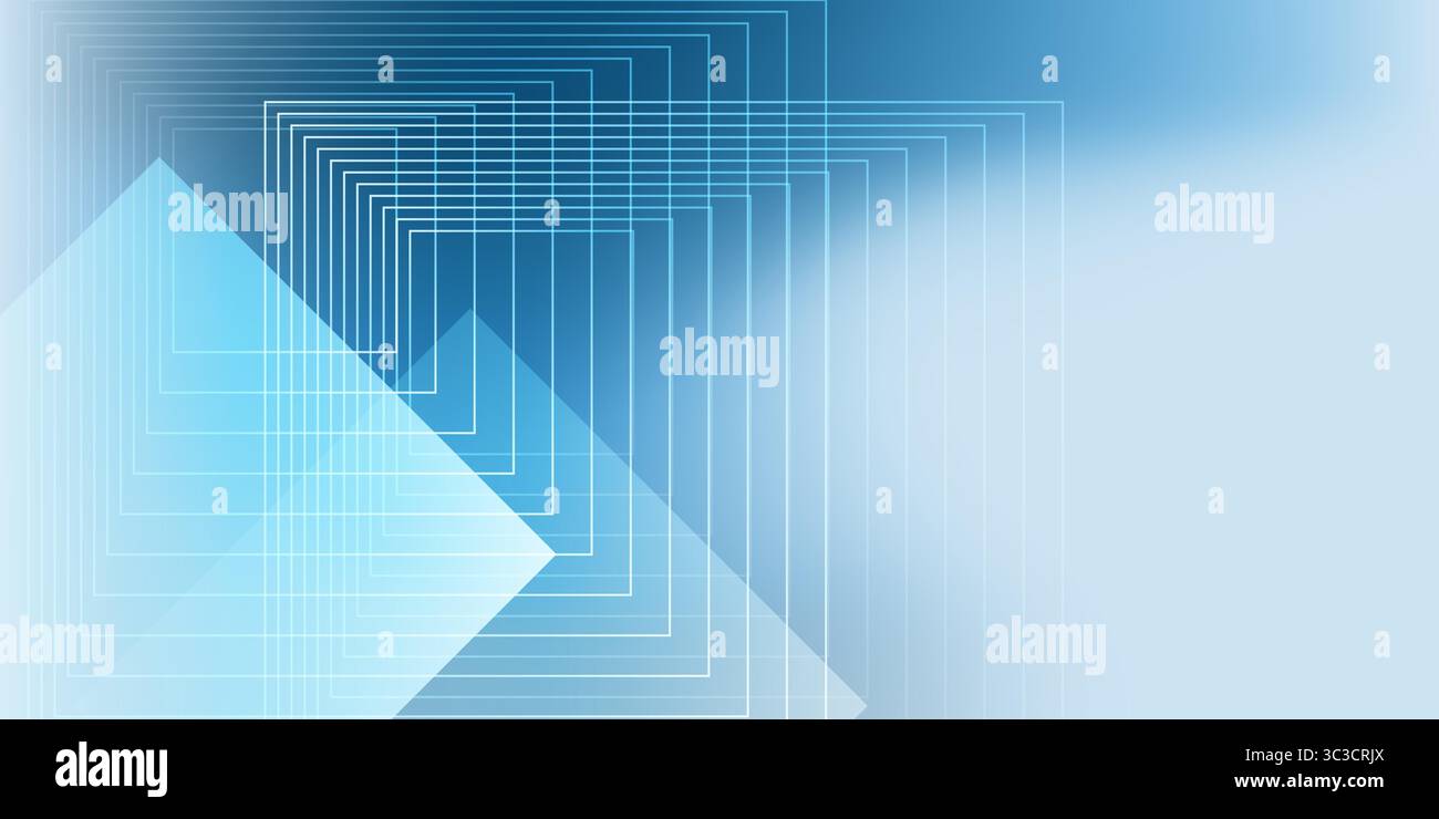 An abstract vector graphic featuring concentric squares and ...
