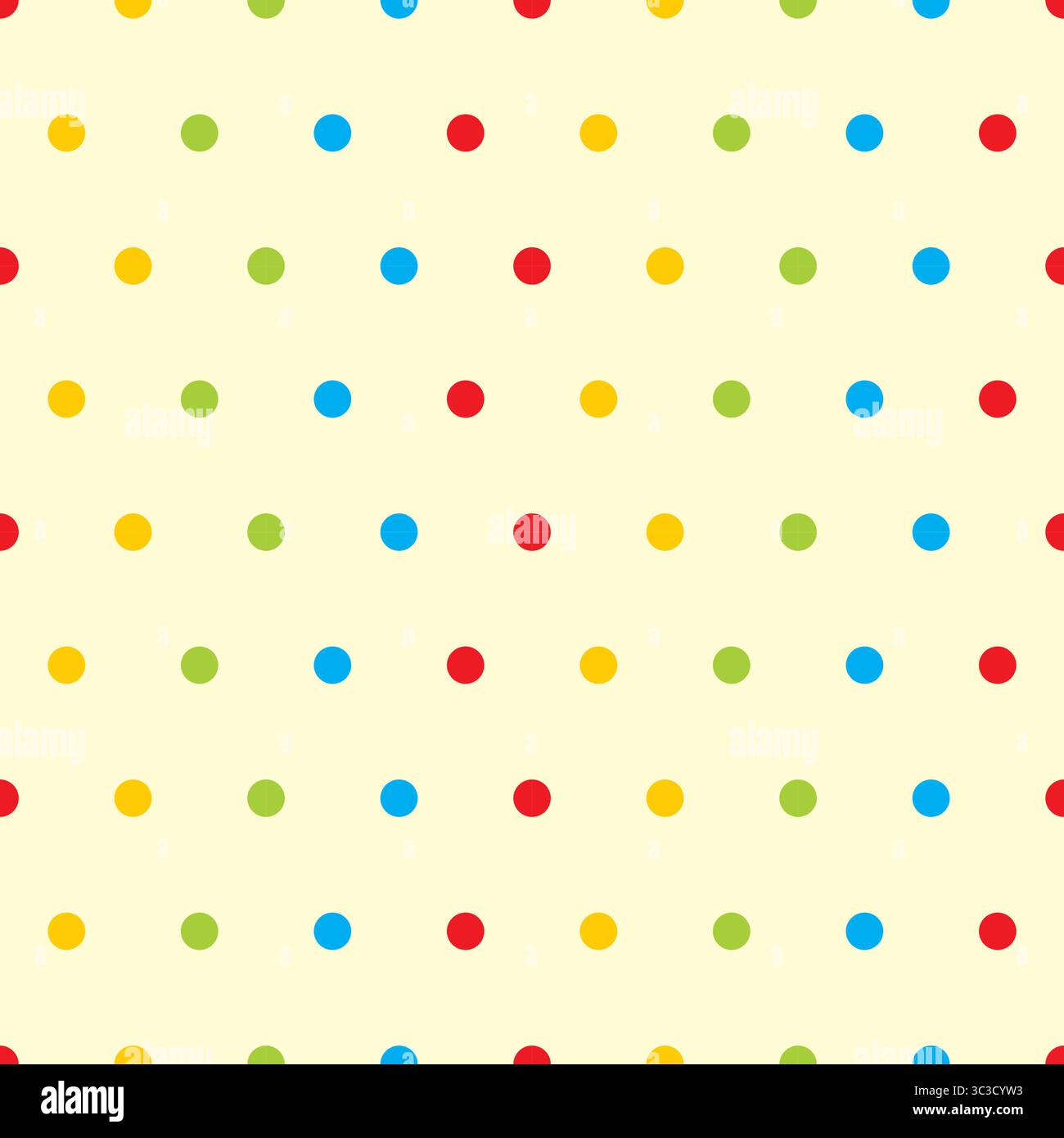 Dots Seamless Pattern Colorful Vector Stock Vector