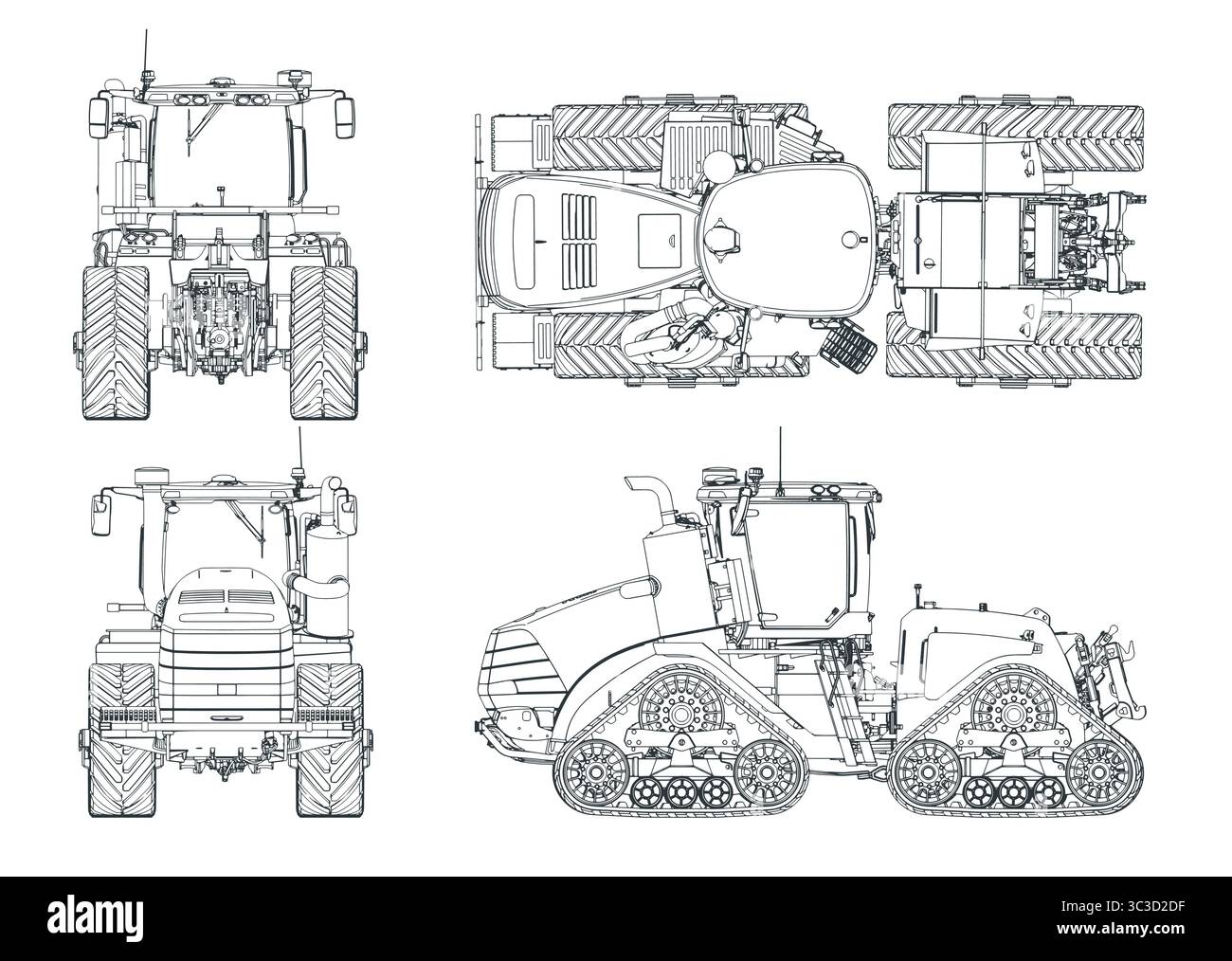 Industrial crawler track Stock Vector Images - Alamy