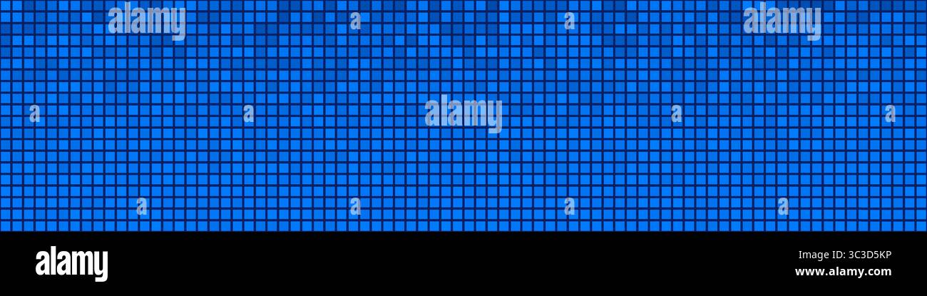 Digital tech seamless background, glowing pixel matrix for AI, coding, blockchain, fintech, cybersecurity BG, software, app UI, presentations, data Stock Vector