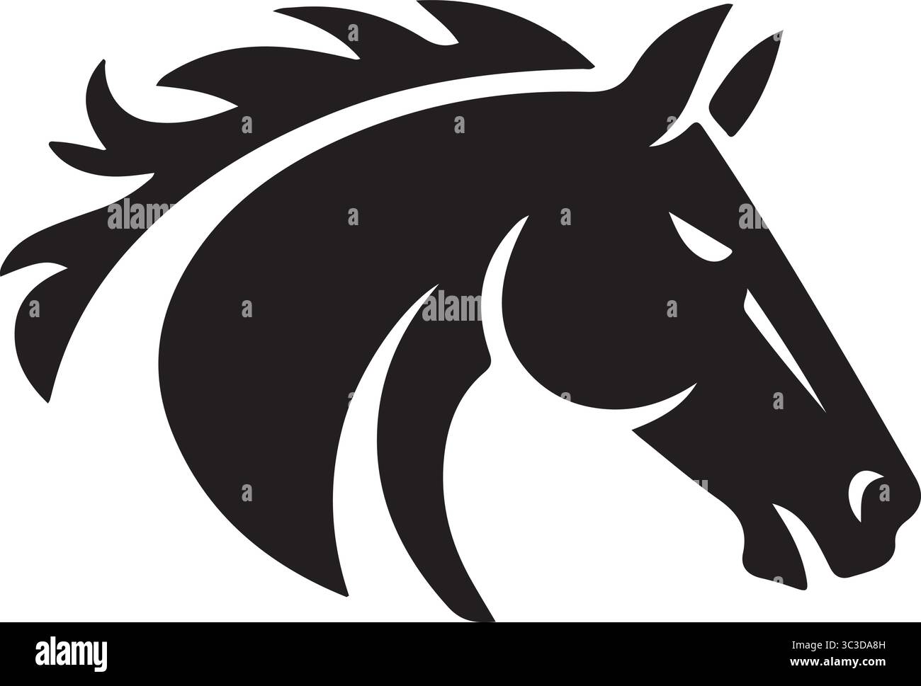 A horse logo illustration Stock Vector