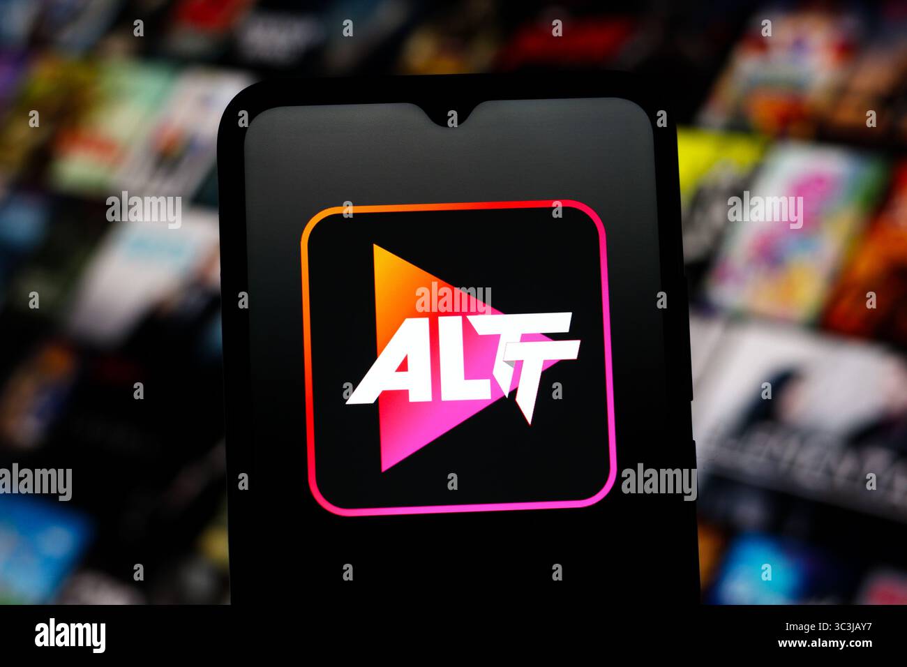 In this photo illustration, the ALTT logo is seen displayed on a ...