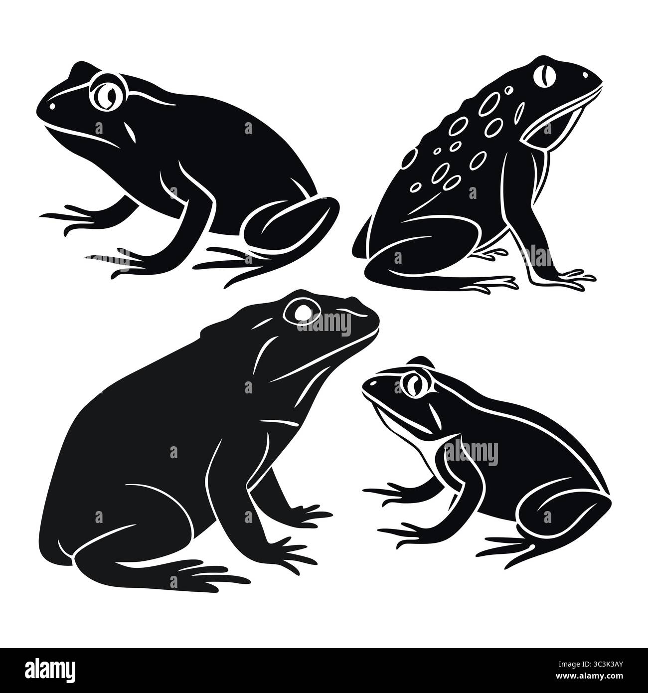 Frogs artwork vector vectors hi-res stock photography and images - Alamy