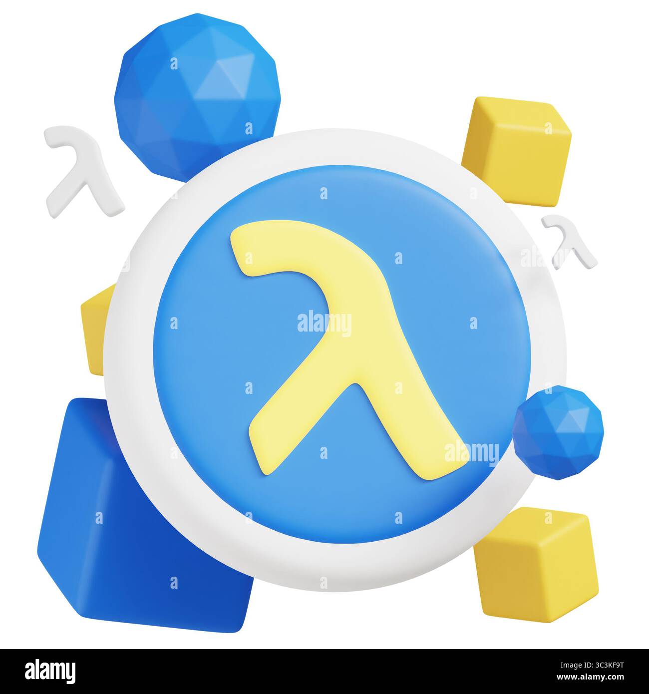 Lambda technology 3d icon hi-res stock photography and images - Alamy