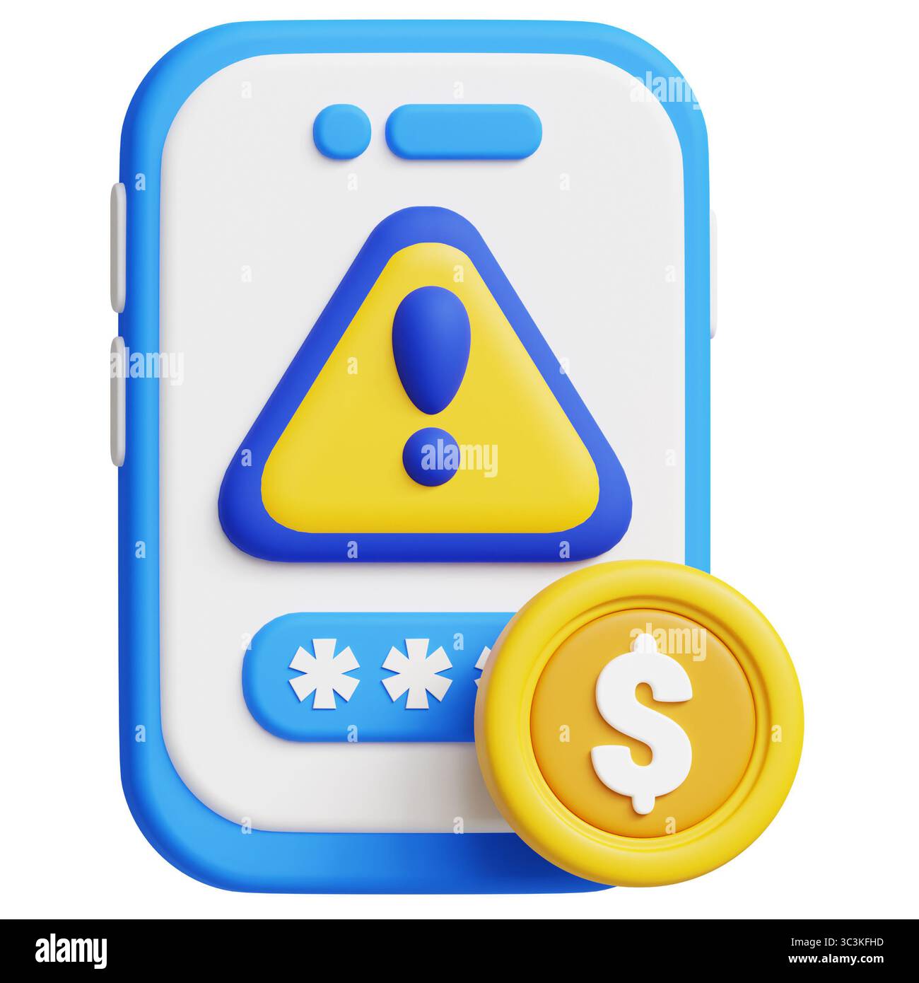 Invalid transaction 3d icon illustration Stock Photo - Alamy