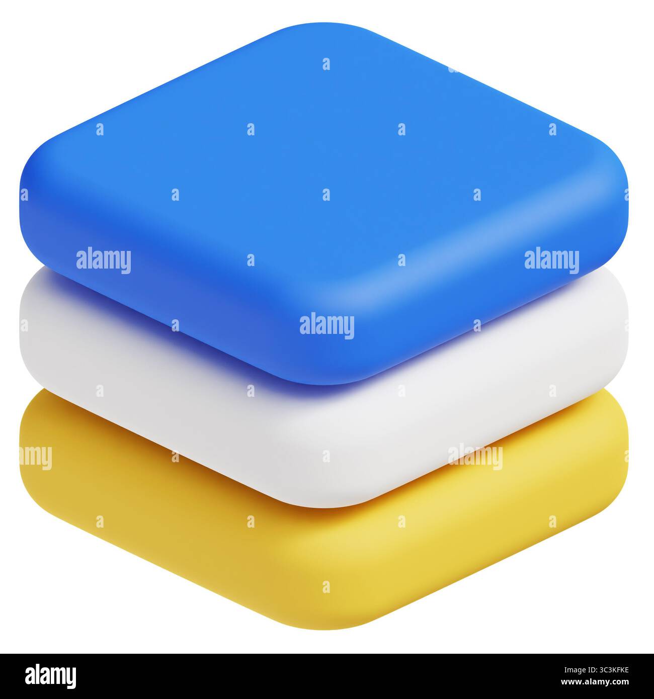 Layer Object 3d icon illustration Stock Photo - Alamy