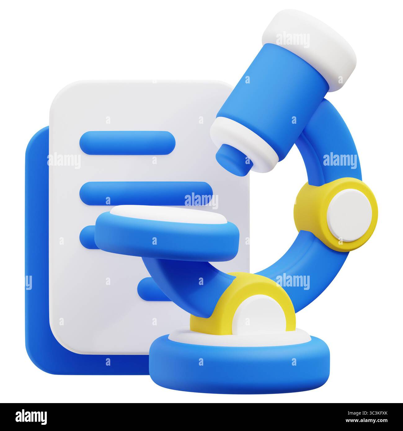 Research File 3d icon illustration Stock Photo - Alamy