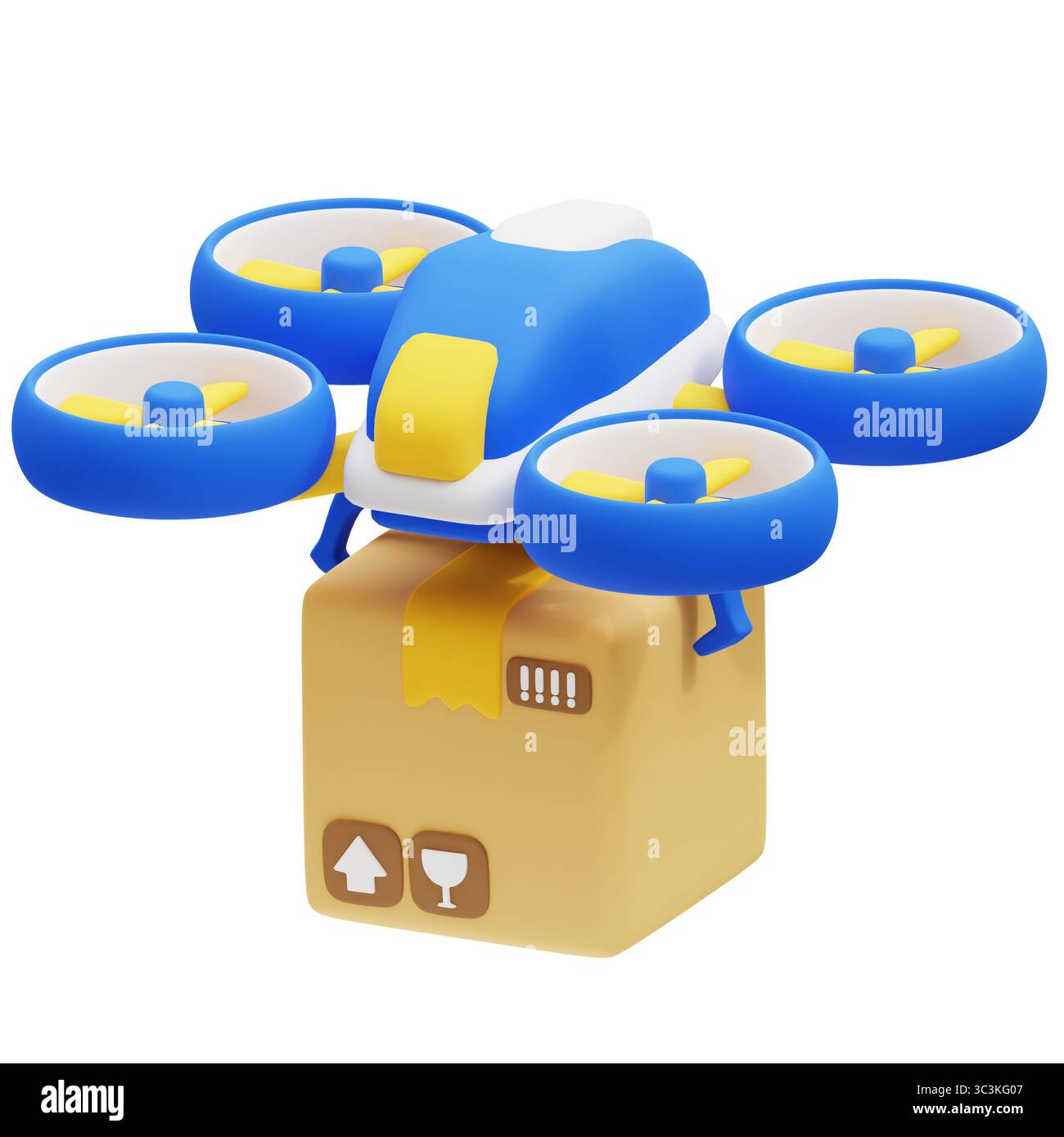 Air Delivery 3d icon illustration Stock Photo - Alamy