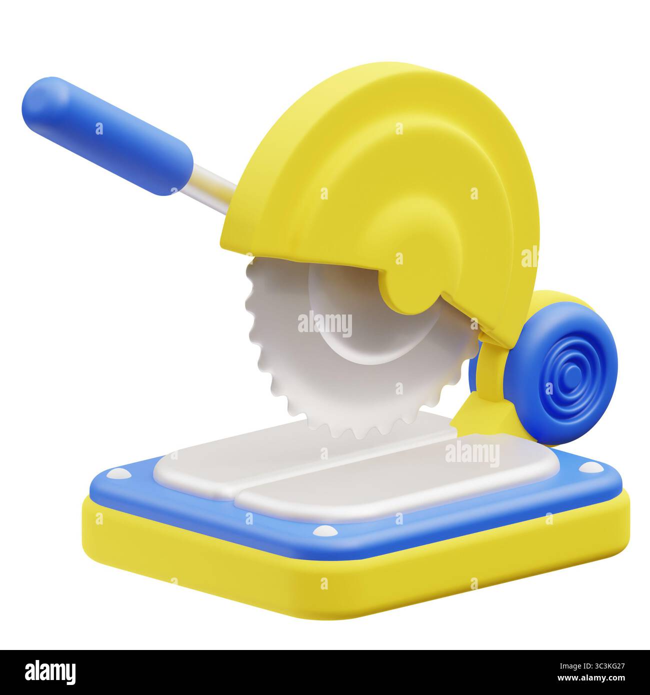 Cutting Machine 3d icon illustration Stock Photo - Alamy