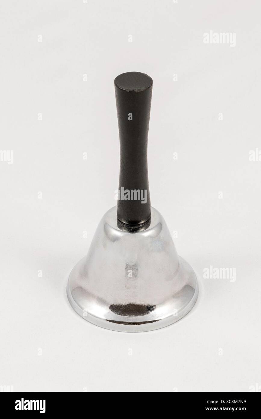 Vintage handbell isolated on white background Stock Photo - Alamy