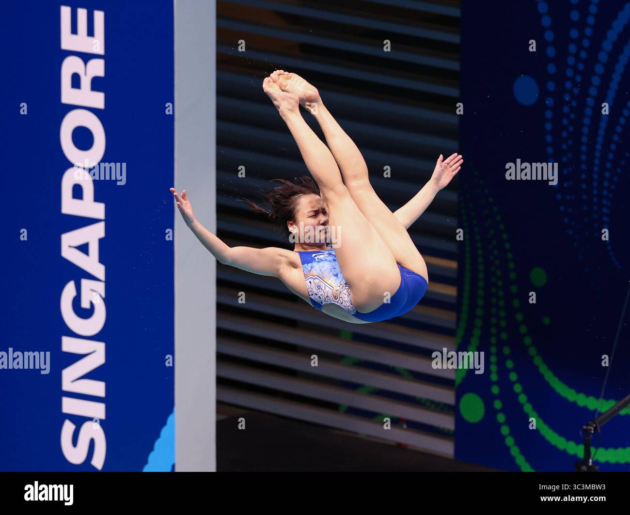 Singapore. 26th July, 2025. Chen Jia of China competes during the women ...