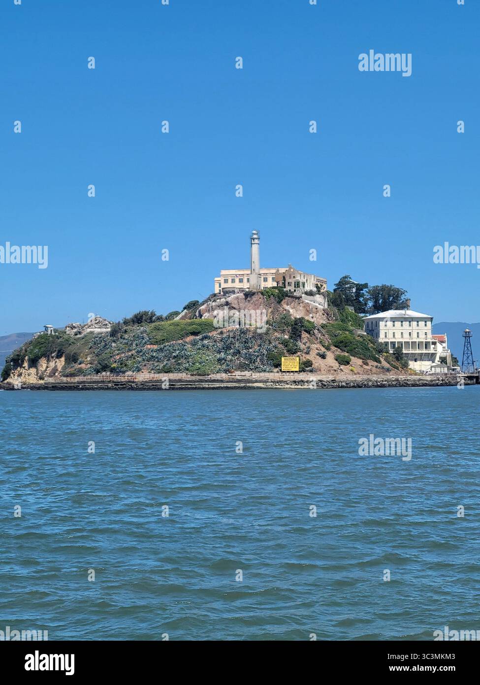 Alcatraz Island, located in the San Francisco Bay, California- USA. A National Park that was formerly a prison to famous inmates. - Smartphone Captured Stock Image
