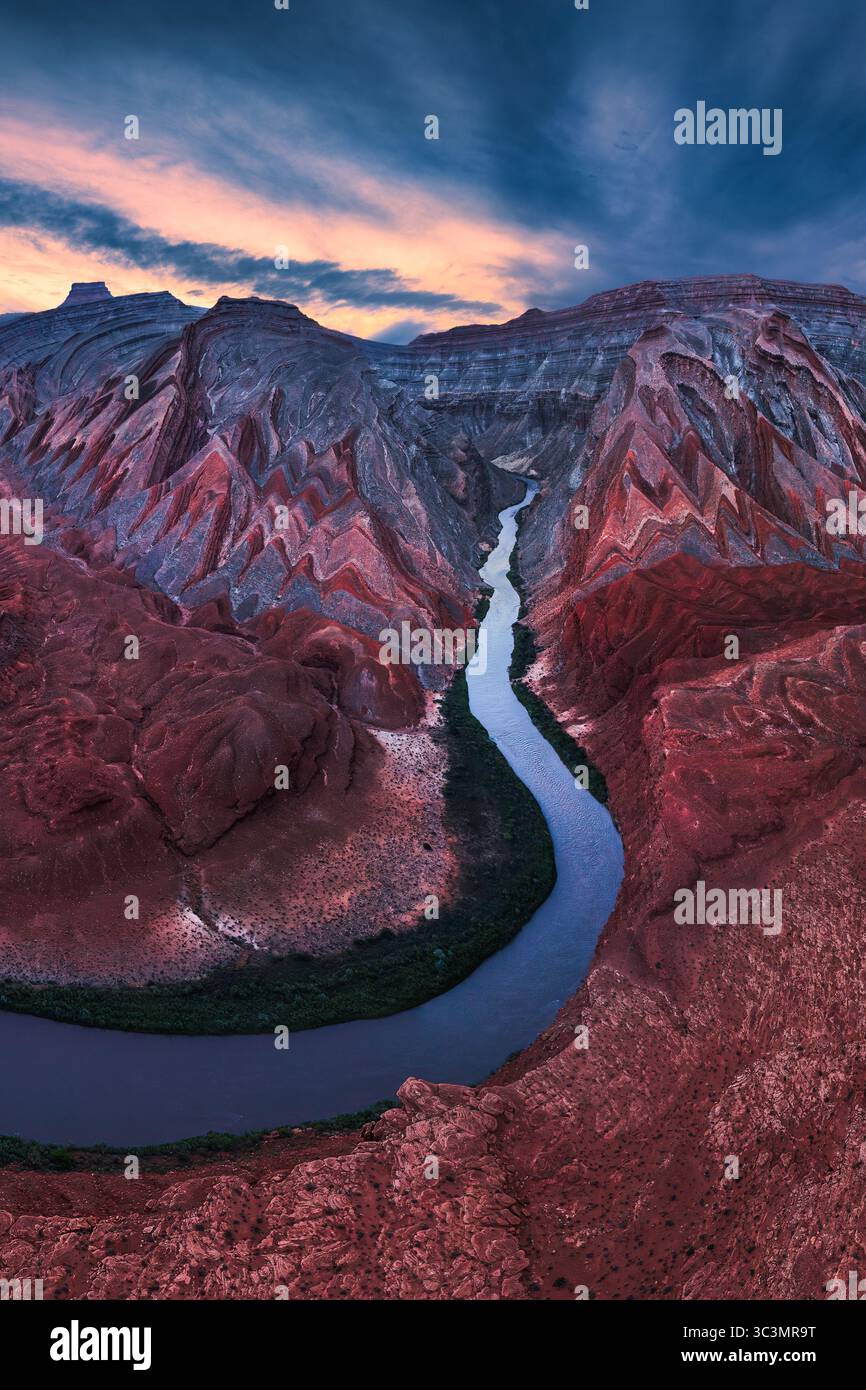 Aerial view dramatic canyons hi-res stock photography and images - Alamy