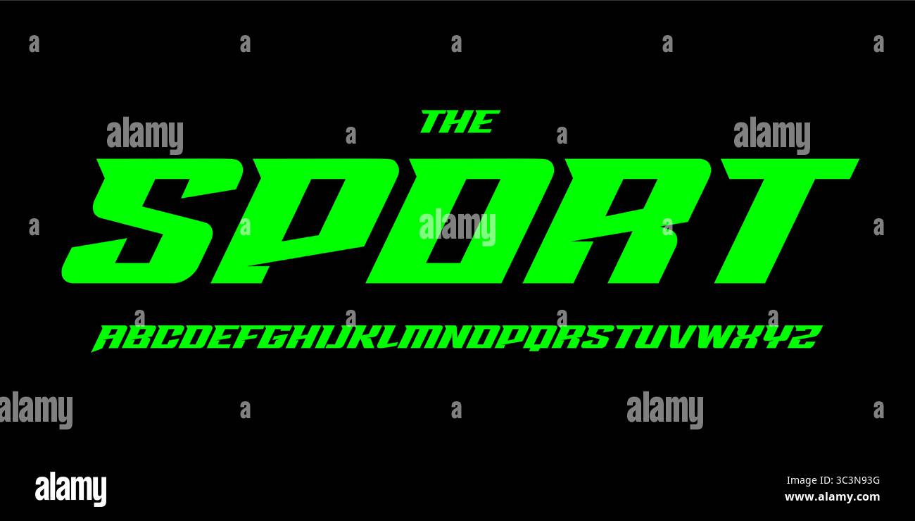 Bold italic font with sharp angled cuts, neon cyber energy, futuristic ...