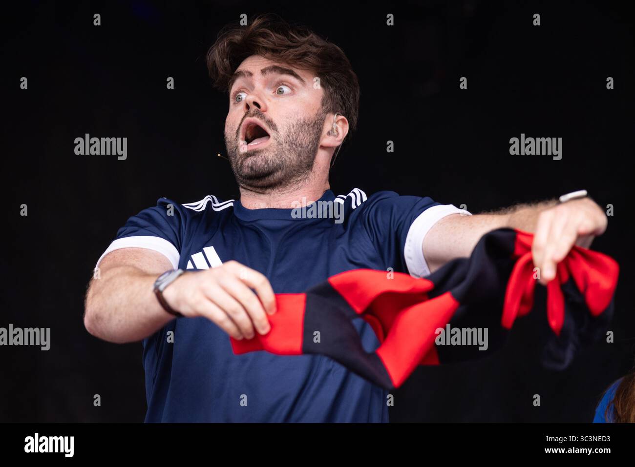 EDITORIAL USE ONLY Singer, Patrick Alexander Keefe, performing the ...