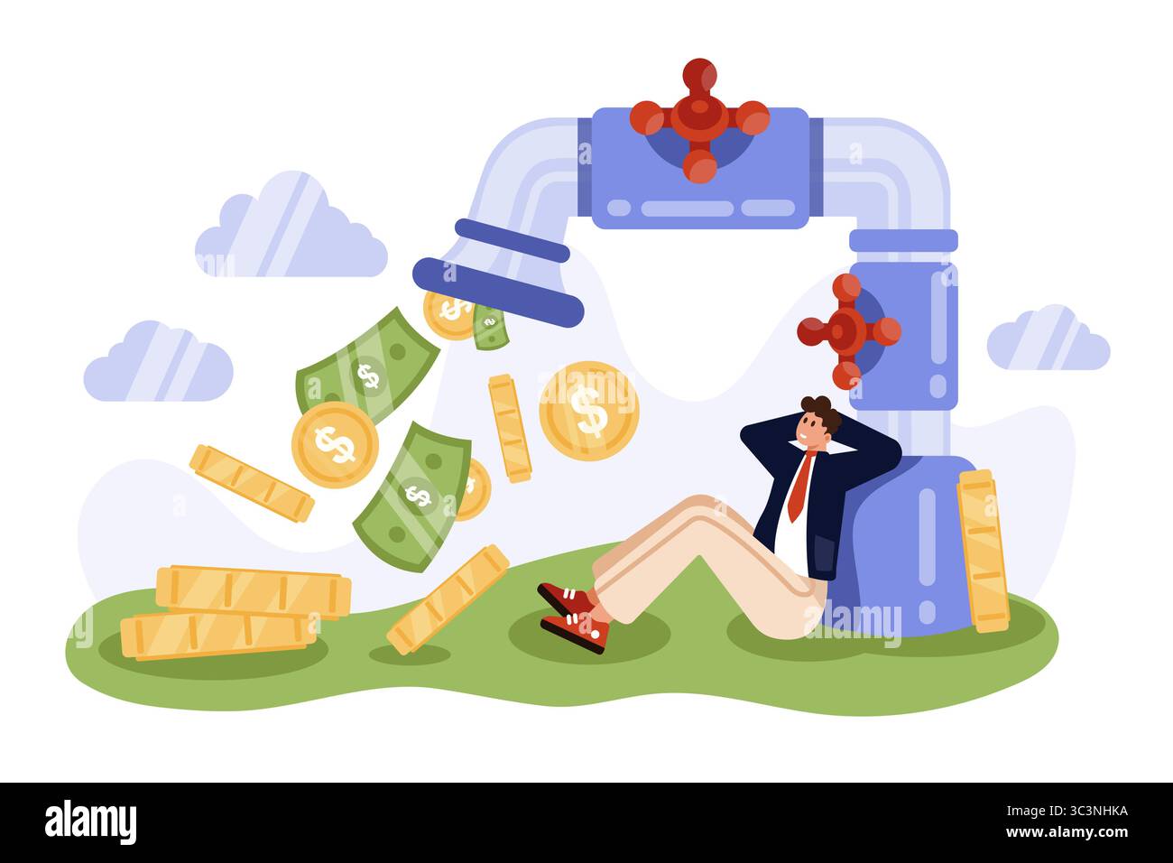 Cash cartoon hi-res stock photography and images - Alamy