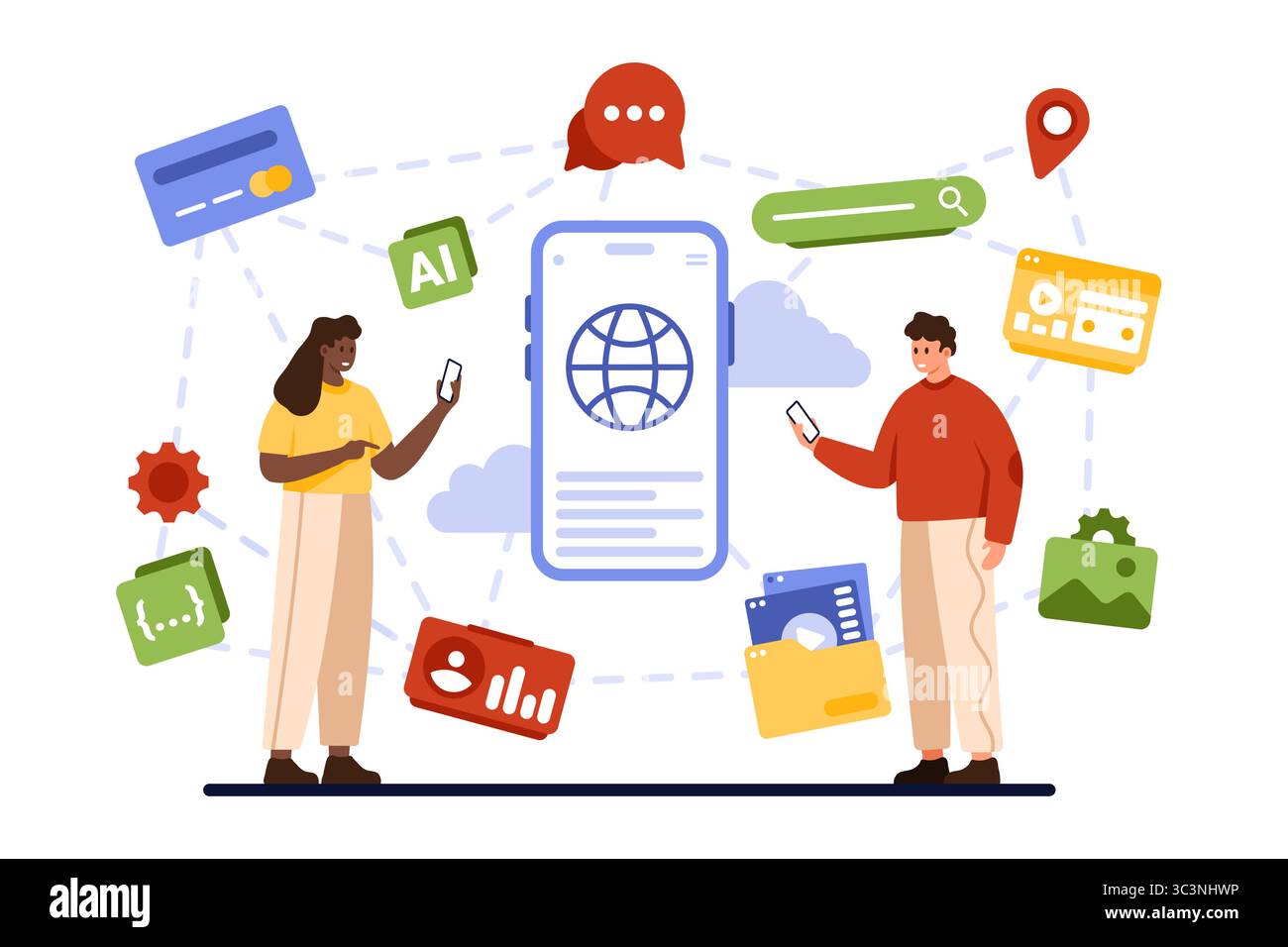 Decentralized mobile application, DApp, peer to peer, computing ...