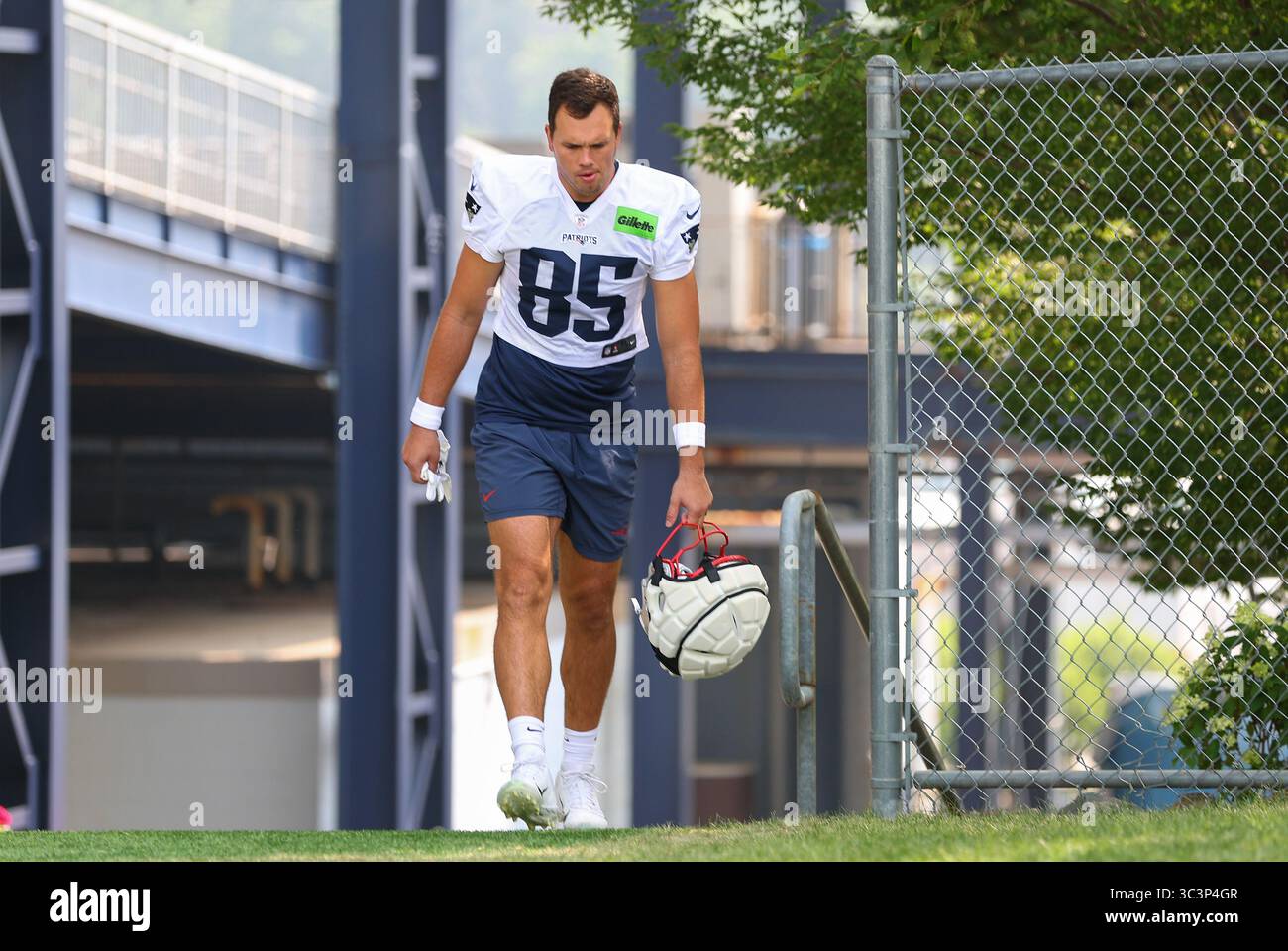 Foxbrough Training Kit July 26, 2025; Foxborough, MA, USA; New England Patriots tight end ...