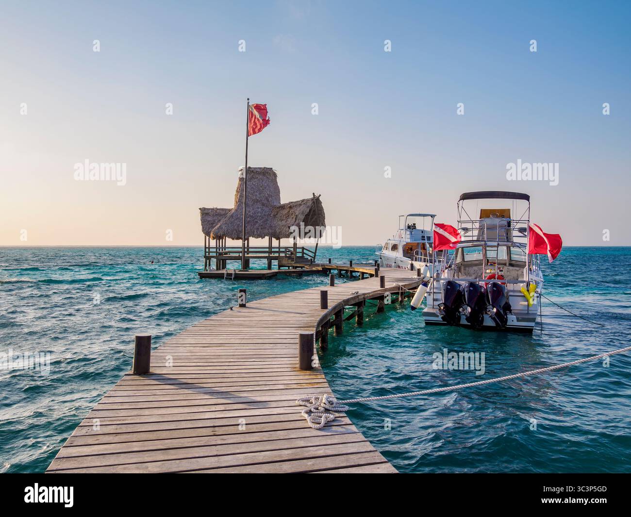 Ramons Village Resort, San Pedro Town, Ambergris Caye, Belize District, Belize Stock Photo
