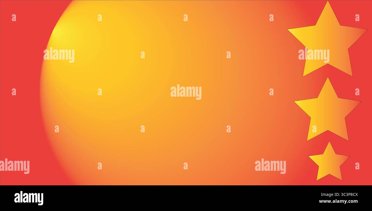 star light orange yellow red three two one right Stock Vector