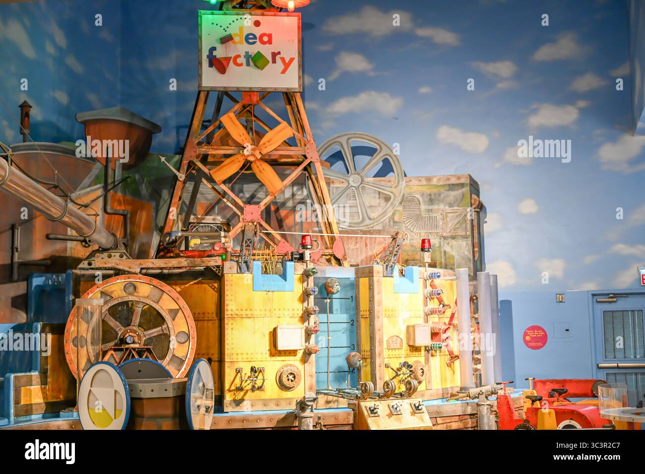 Chicago, Illinois, USA - 9.15.2023: Childrens Idea Factory play area at ...