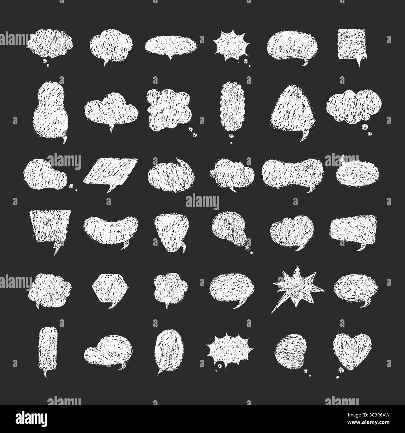 Speech text on black Black and White Stock Photos Images Alamy