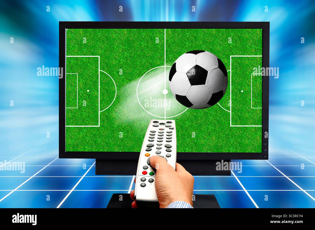 Watching soccer in 3d hi-res stock photography and images - Alamy