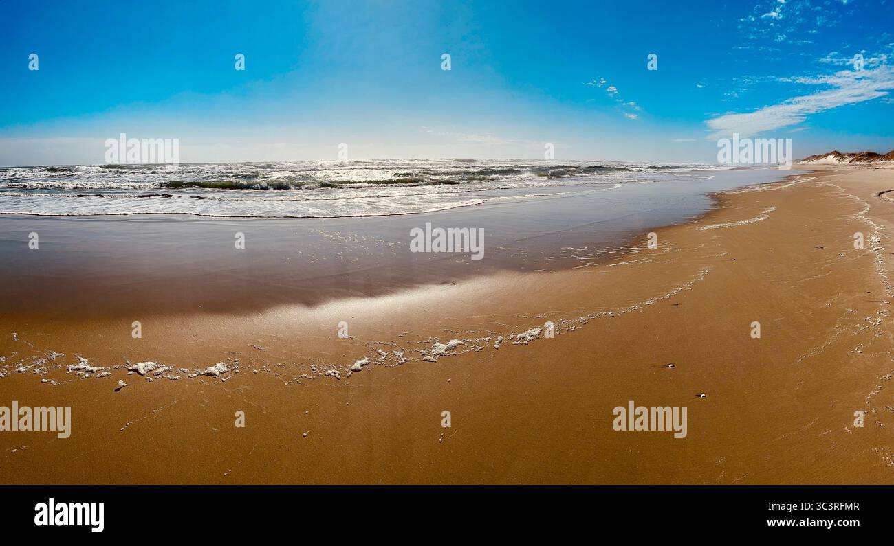 Jeep Driving On the Beach, Hatteras Island, Outer Banks, NC - Smartphone Captured Stock Image