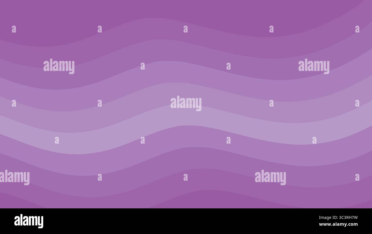 Seamless abstract purple waves flowing across background with layered gradient effect and curvy pattern Stock Vector
