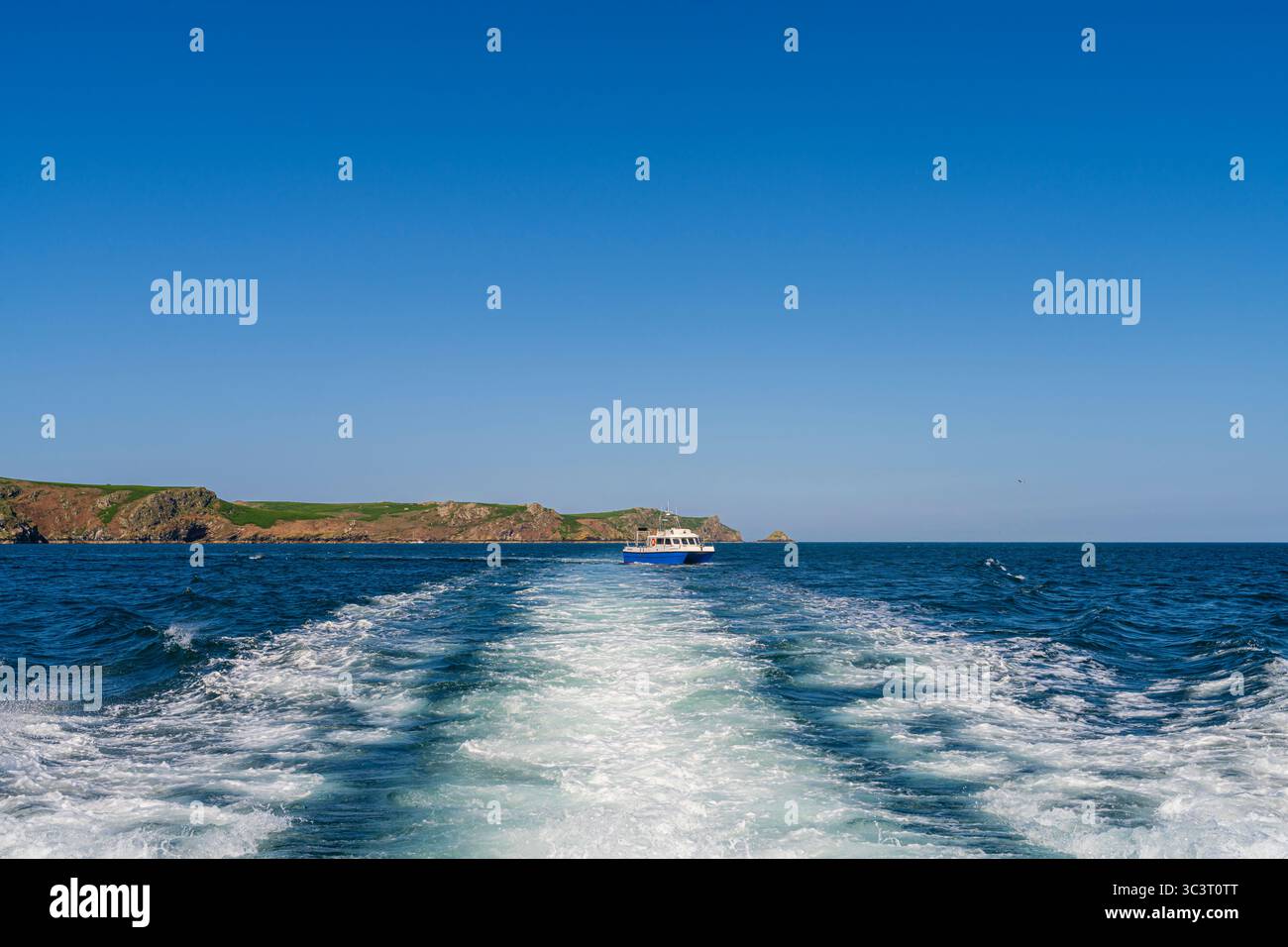 Dale Sailing Wavedancer II passenger ferry from Martin's Haven in front ...