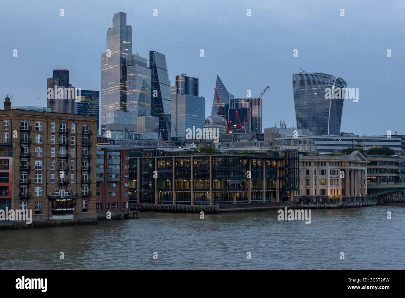 View towards London City Stock Photo