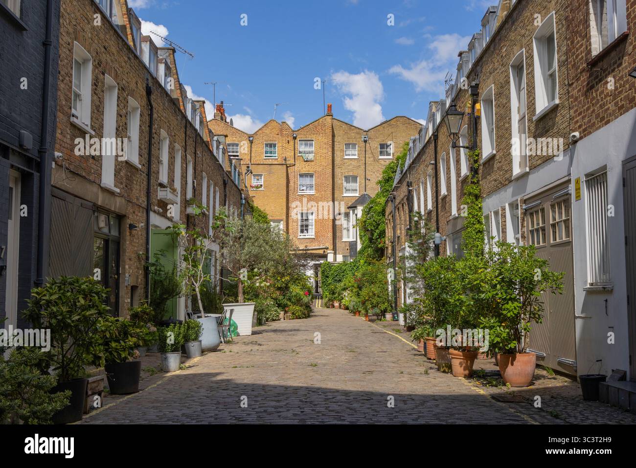 London city apartment block Stock Photo