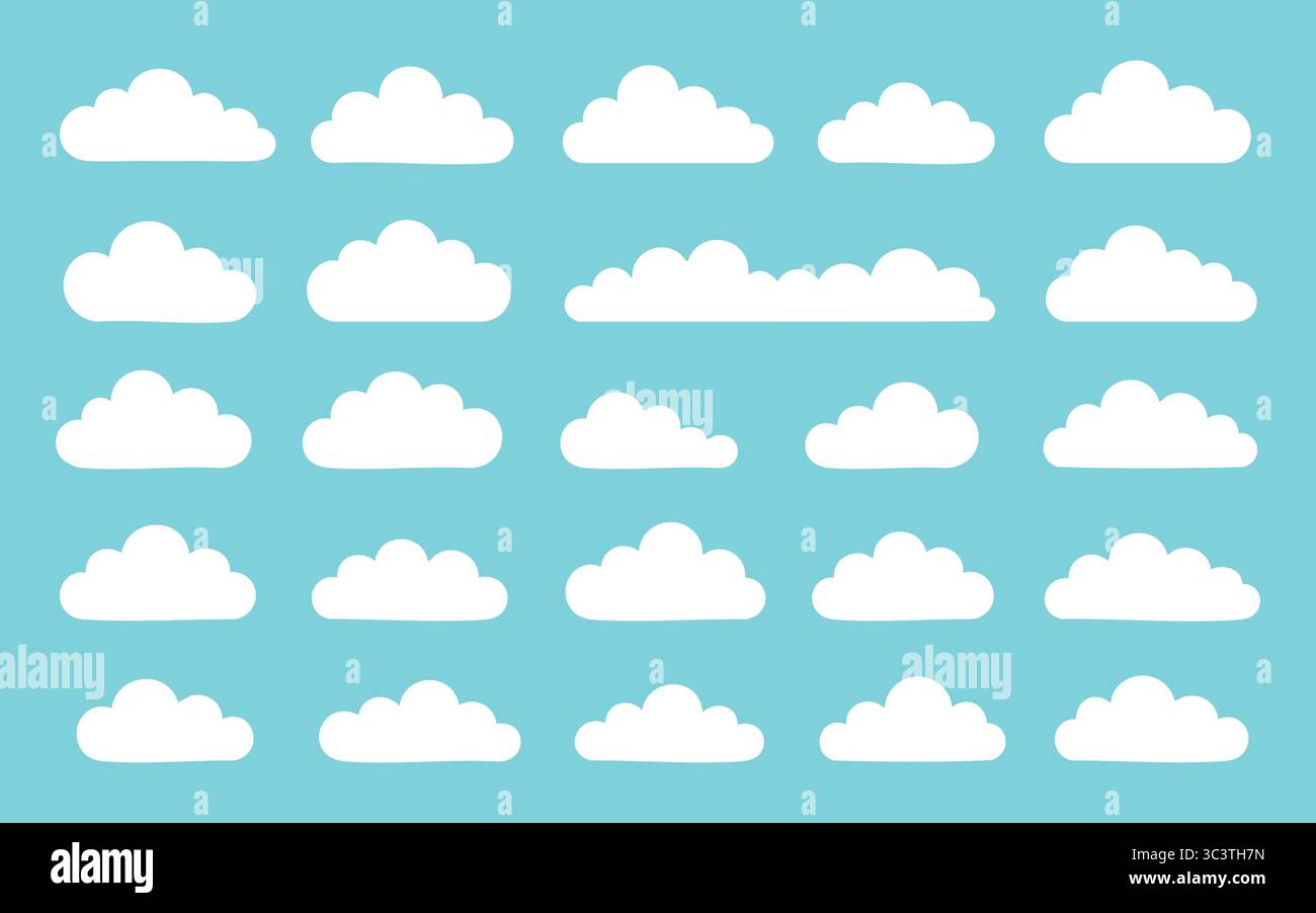 Floating cluster icons drifting Stock Vector Images - Alamy