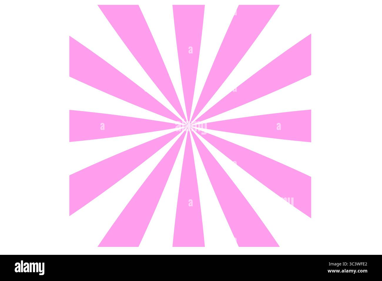 sunburst background with black and white abstract sharp radial lines Stock Vector