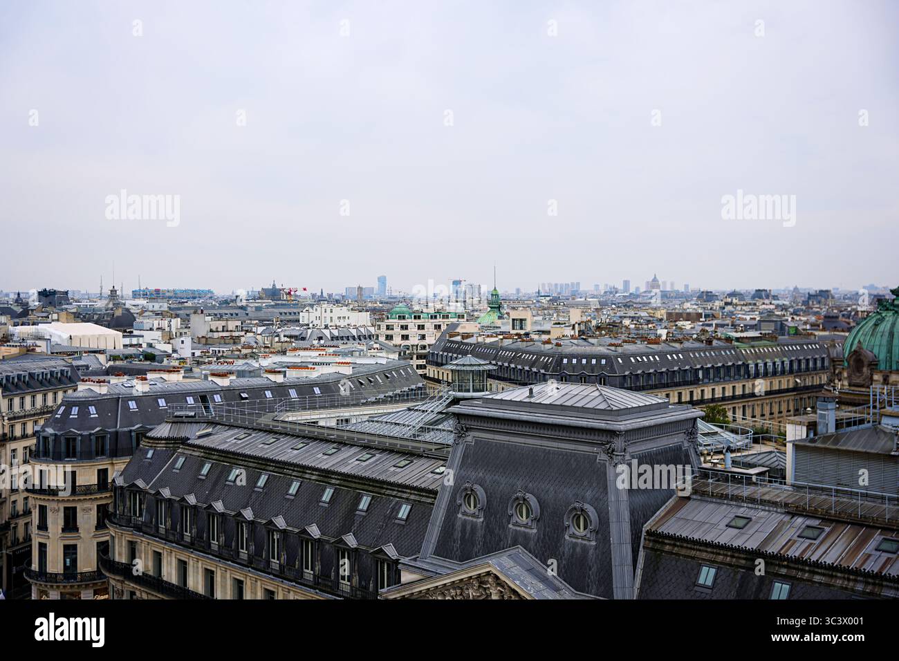 Paris Buildings Rooftops Paris city rooftops aerial skyline France Stock Photo - Alamy