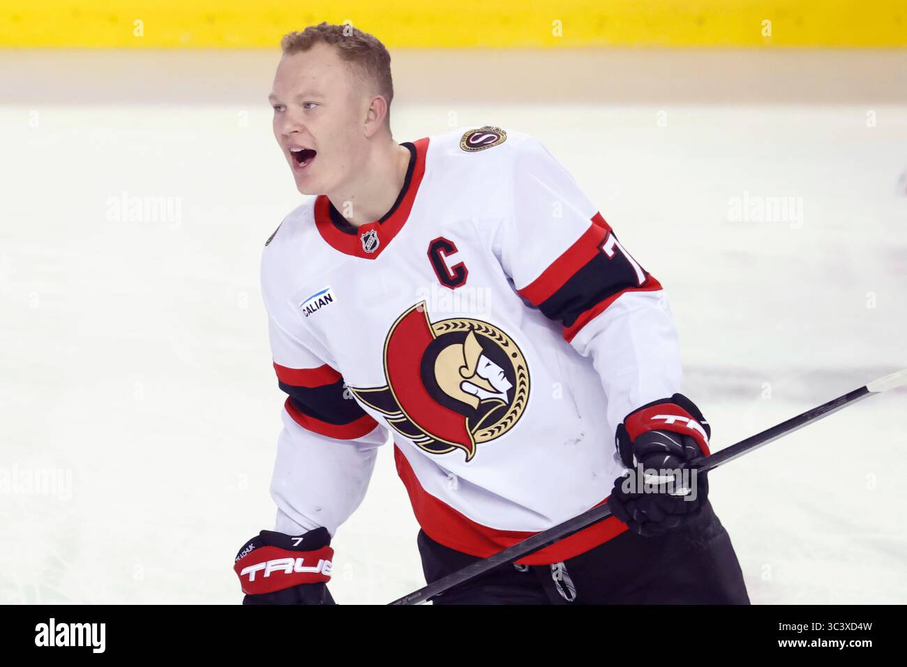 Profile photo on Ottawa Senators LW Brady Tkachuk during an NHL ...
