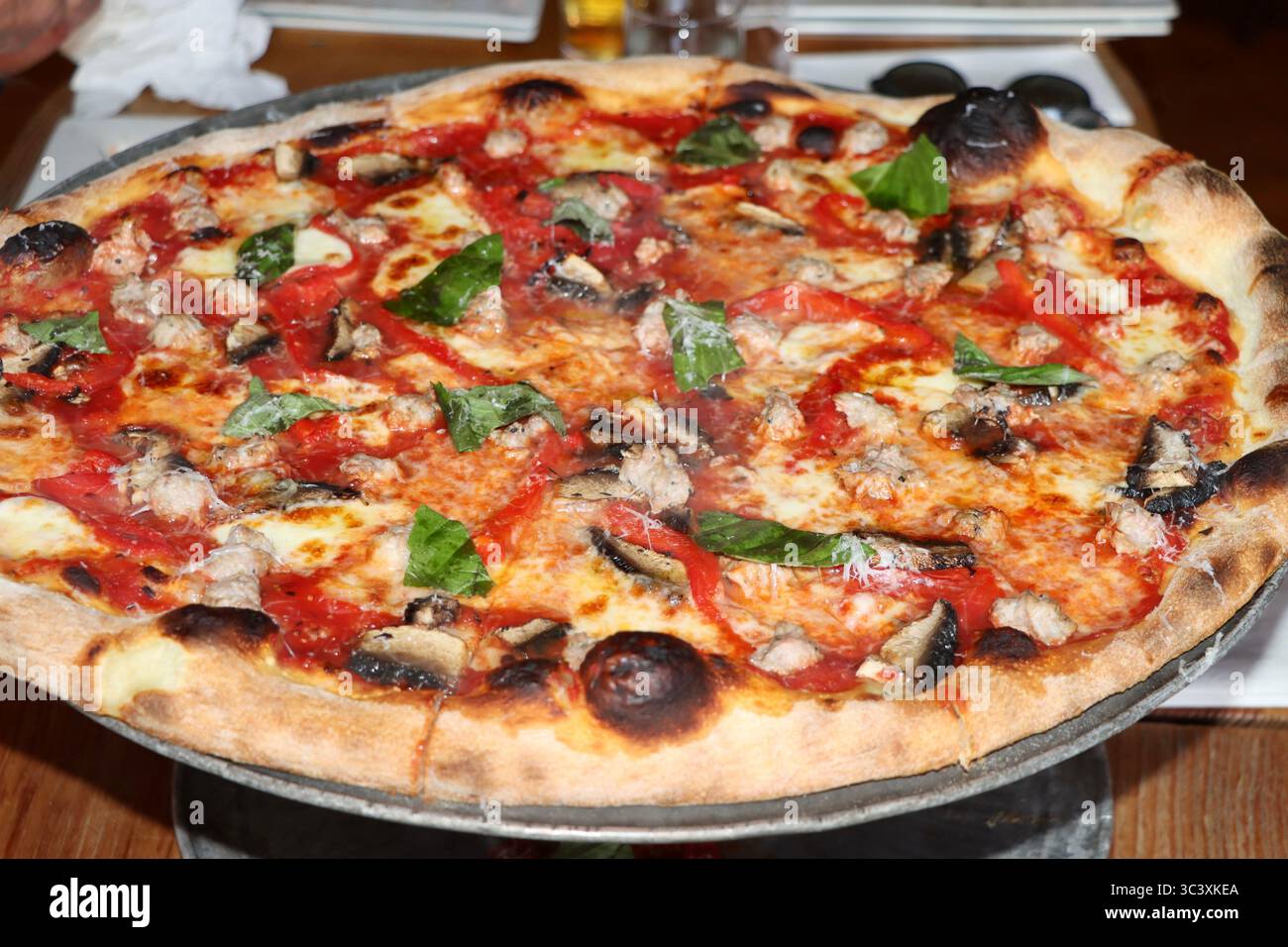 Delicious huge pizza at Il Rione pizza restaurant on West 65th street ...
