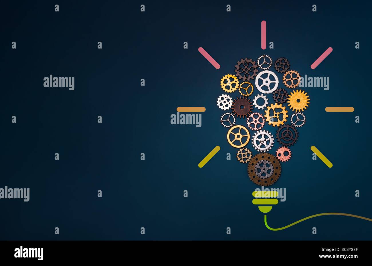 Creative idea, innovation workflow, team buildings, engineering ...