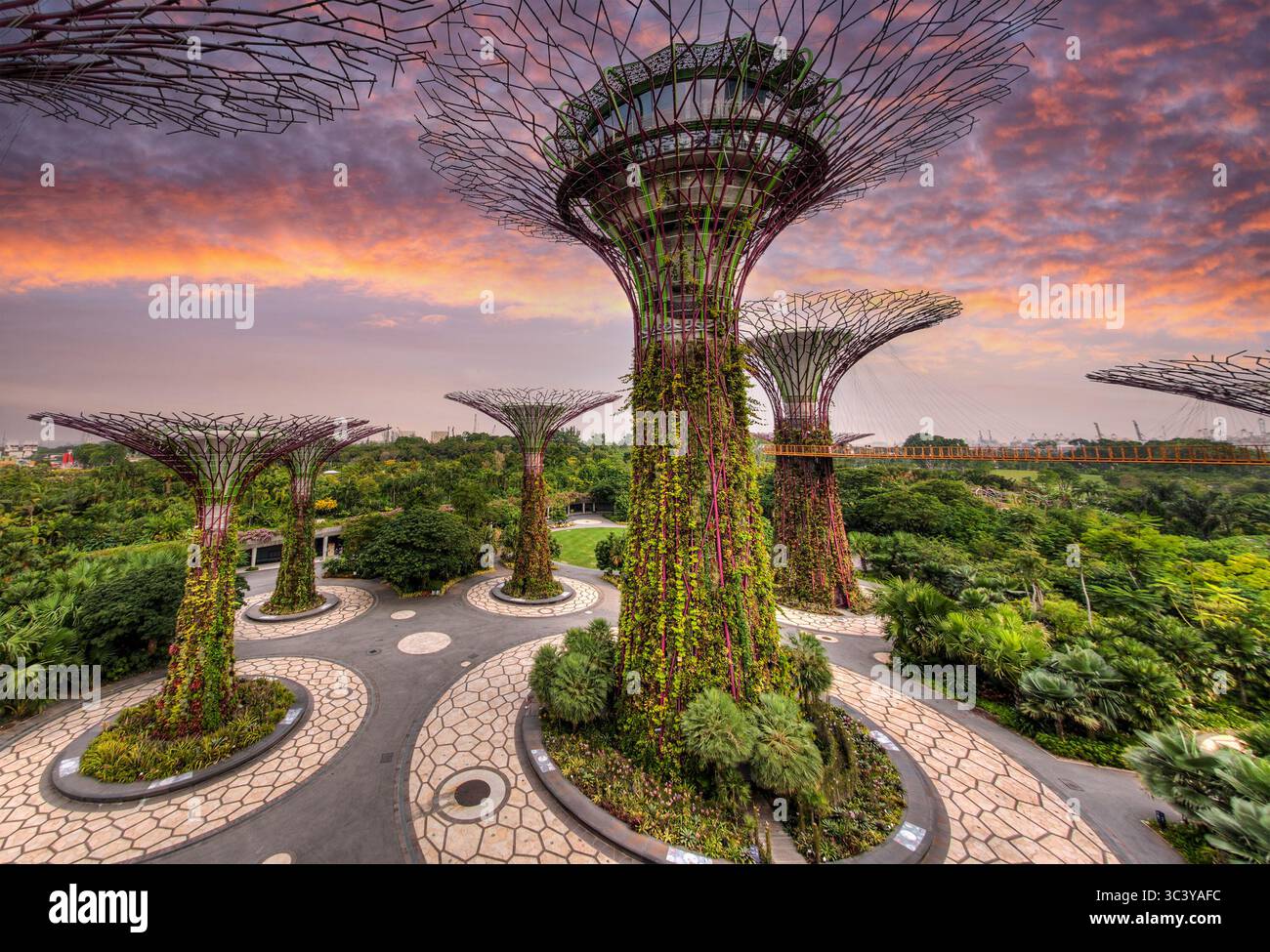 Ocbc Sky Tree SINGAPORE - JULY 13, 2015: OCBC Skyview tower at the Supertree Grove in ...