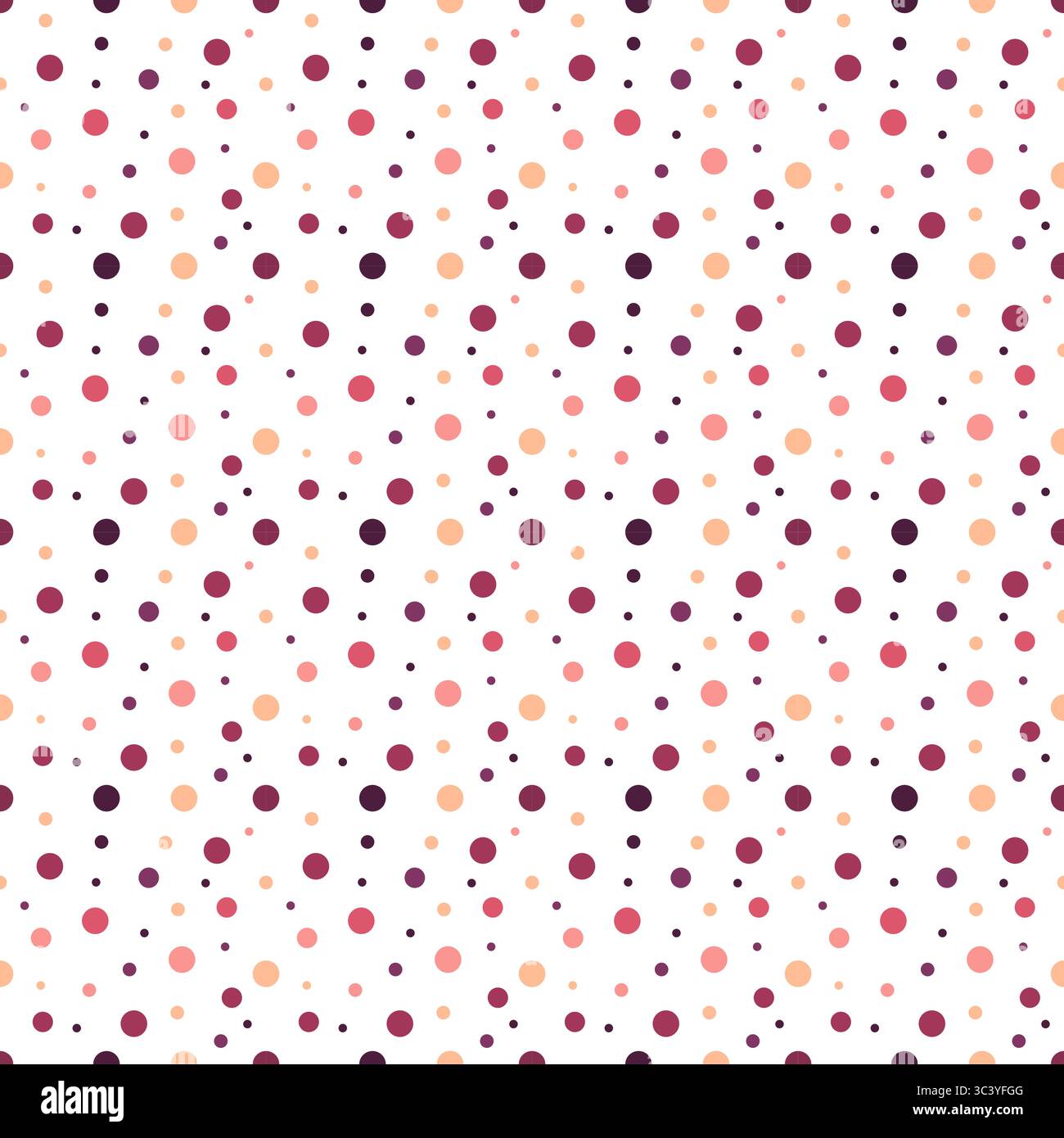 Dots colorful seamless pattern. Seamless texture with randomly spaced points. Stock Vector