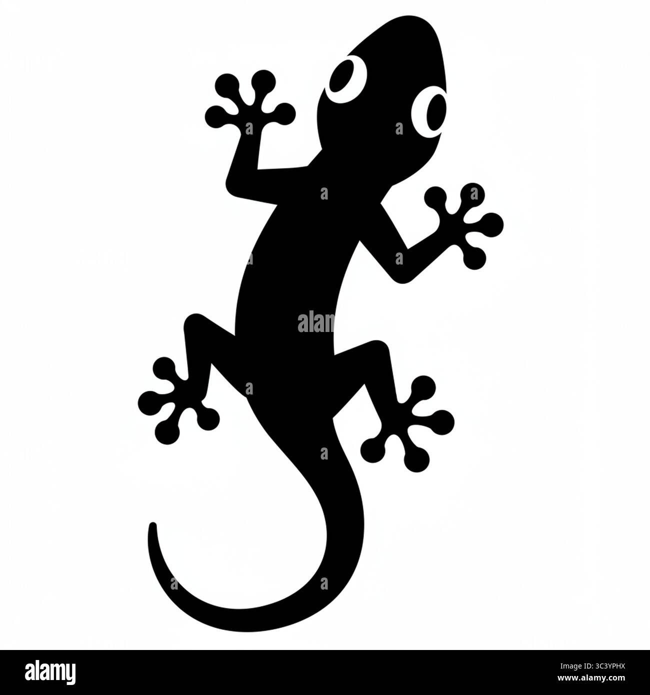 Black Lizard (Chepkeli) Graphic Icon – Vector Illustration Isolated on ...