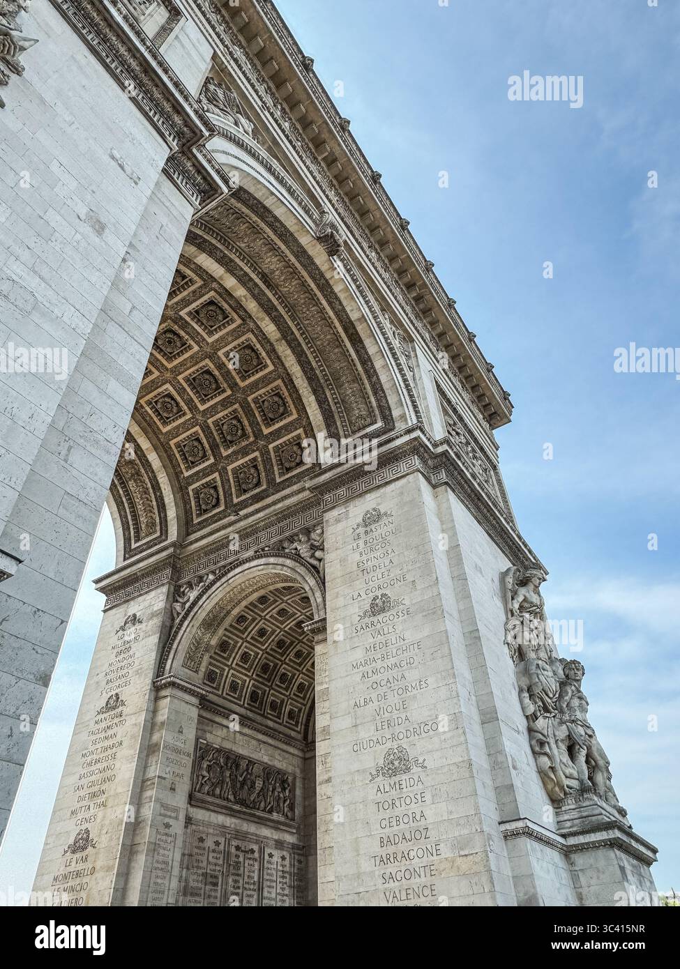 Inside the arc de triomphe hi-res stock photography and