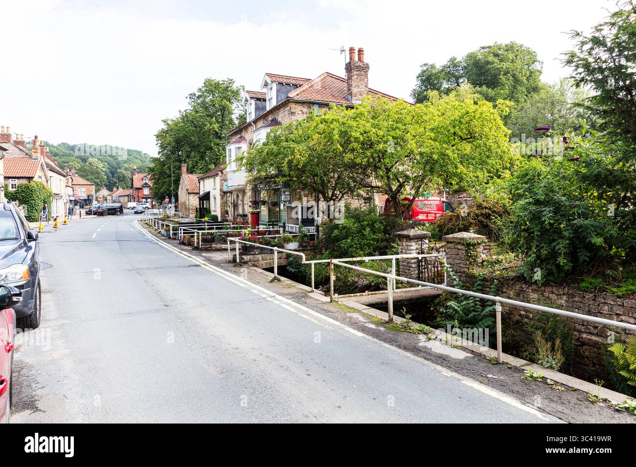 Thornton Le Dale, Yorkshire, Thornton-le-dale, Thornton Le Dale Yorkshire, Thornton Le Dale UK, England, UK, village, centre, Stock Photo