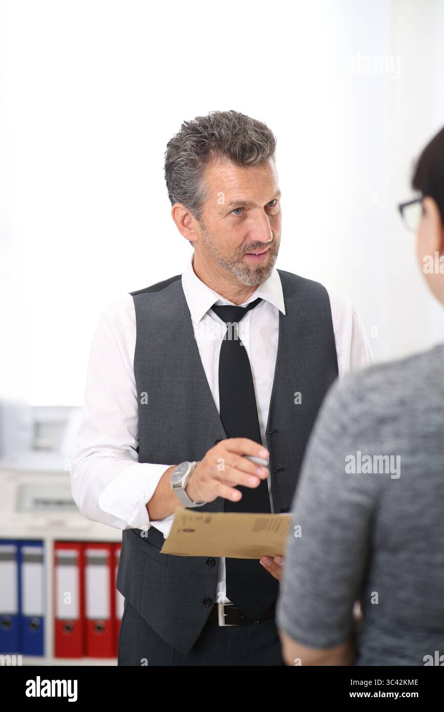 Woman in dress talking hi-res stock photography and images - Alamy