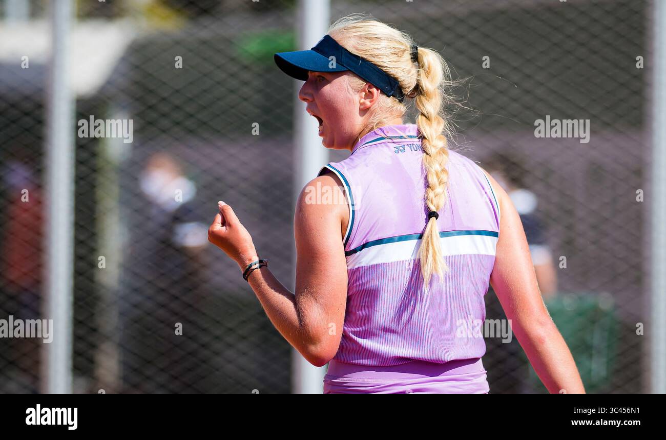 May 30, 2021: Clara Tauson of Denmark in action during the first round of the 2021 Roland Garros Grand Slam Tournament against Ekaterine Gorgodze of Georgia (Credit Image: © Rob Prange/AFP7 via ZUMA Wire) Stock Photo