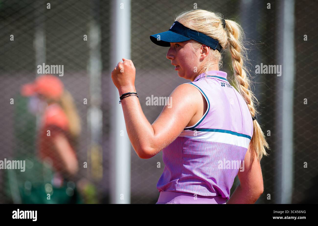 May 30, 2021: Clara Tauson of Denmark in action during the first round of the 2021 Roland Garros Grand Slam Tournament against Ekaterine Gorgodze of Georgia (Credit Image: © Rob Prange/AFP7 via ZUMA Wire) Stock Photo